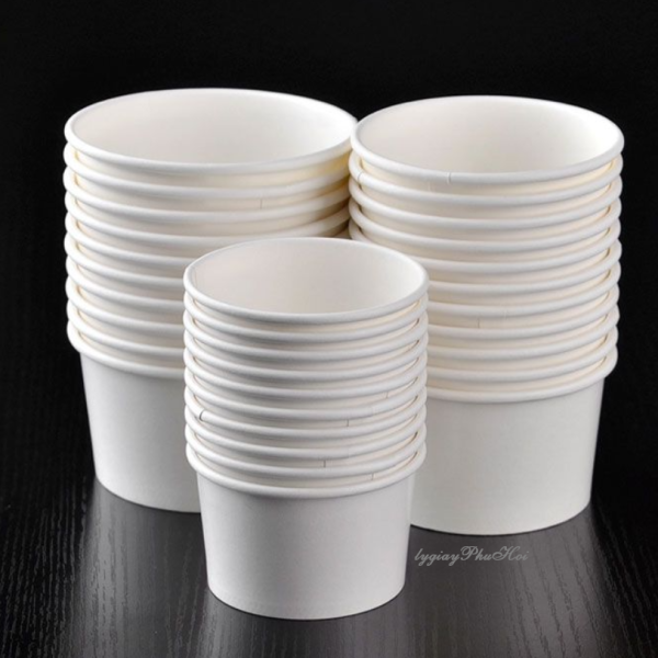 Tô giấy trắng 20oz (600ml)